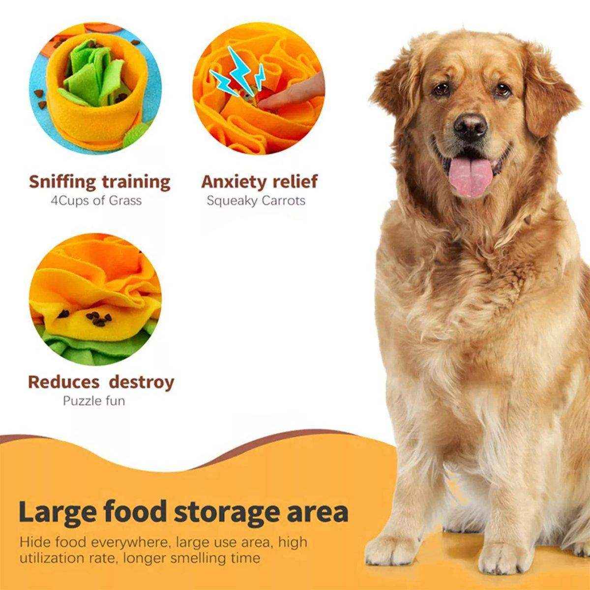 Interactive Pet Sniff Mat Dog Snuffle Toys for Slow Feeding and Mental Stimulation
