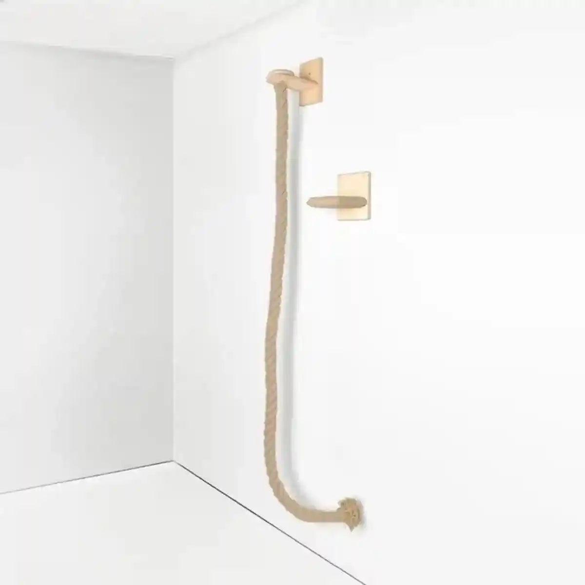 Solid Wood Cat Tree with Platforms & Ladder