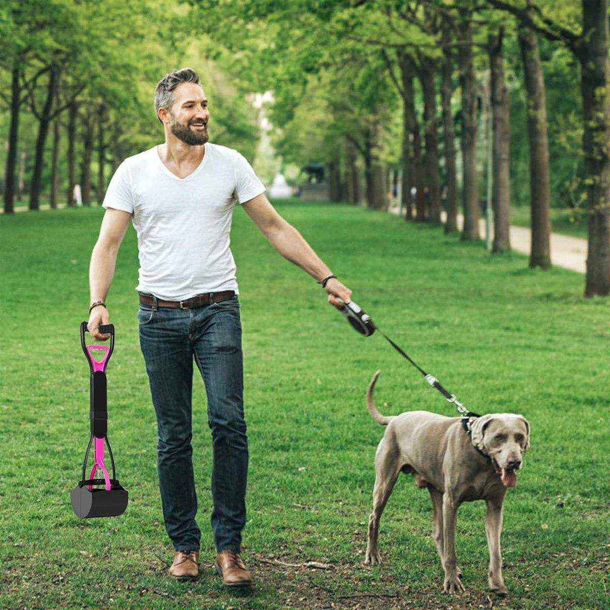 Long Handle Pet Toilet Picker Ergonomic Waste Scooper for Easy Cleanup