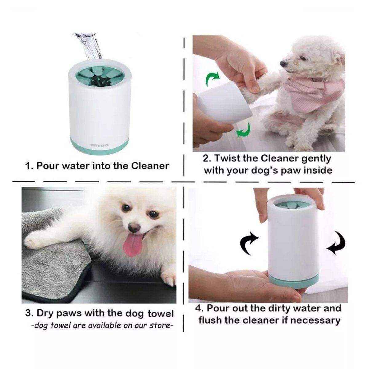Pet Foot Washing Cup Cat Automatic Paw Washing Foot Cleaning Cup