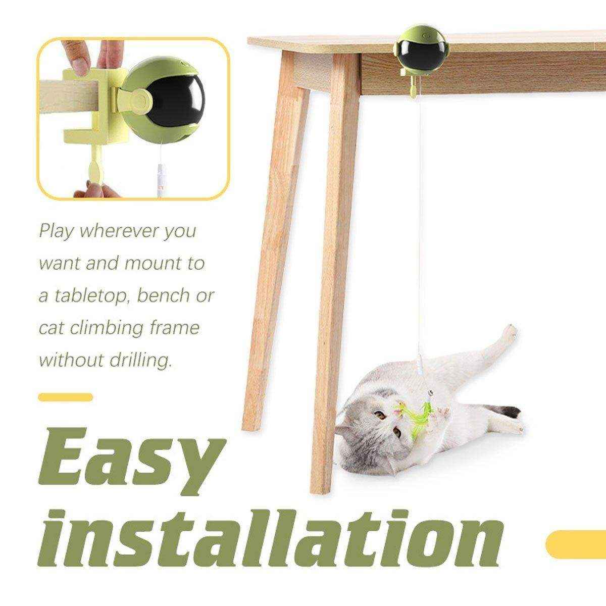 Smart Automatic Cat Toy Self-Amusement Electric Teasing Stick Magic Cat Device