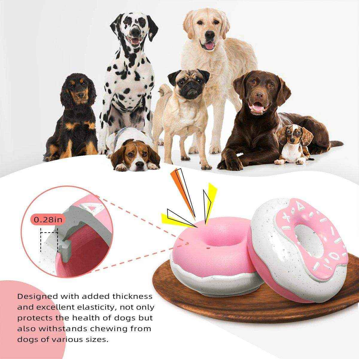 Pet Teeth Cleaning Sound Donut Dog Toys