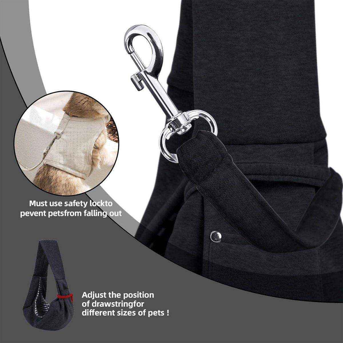 Comfortable Dog Sling Carrier for Small and Medium Pets