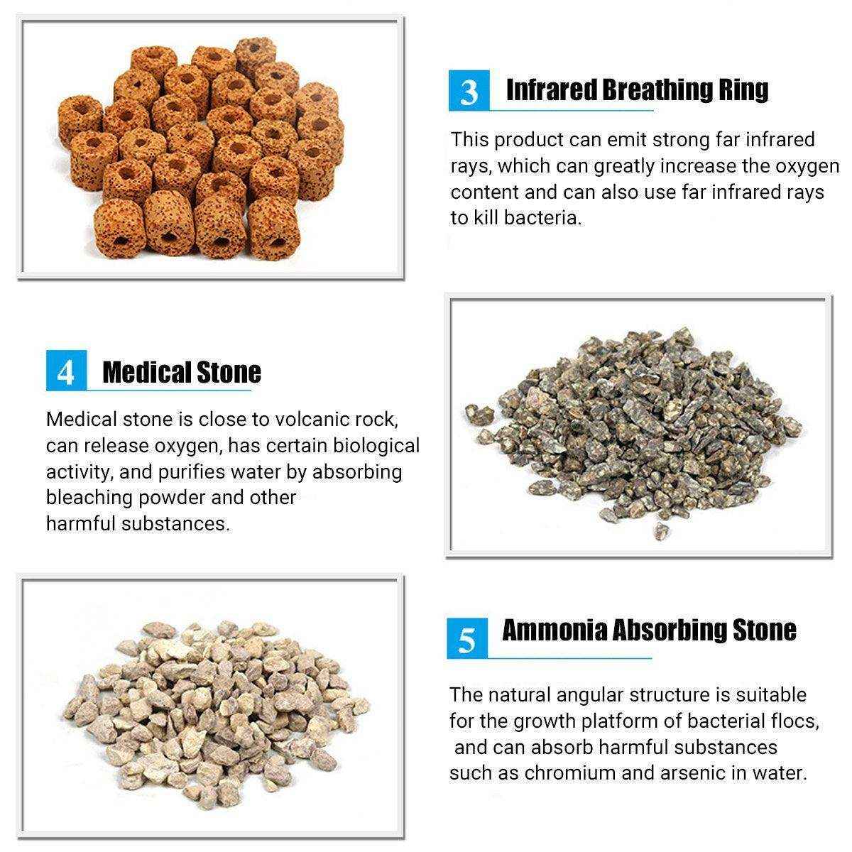 500g Fish Tank Water Filter Media Aquarium Filtration Material Sponge Pad