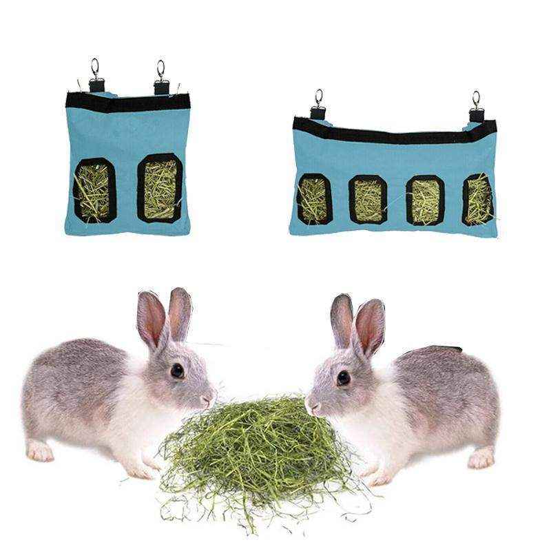 Efficient Rabbit Hay Feeder Bag for Tidy Feeding