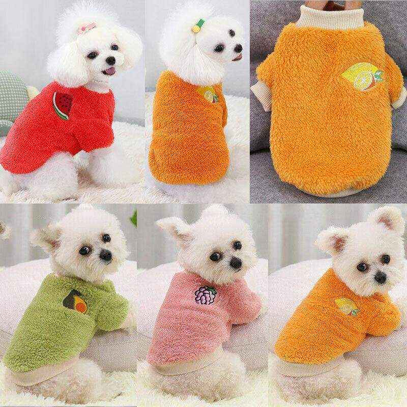 Fleece Dog Jumper for Small Pets Stylish Warmth for Winter