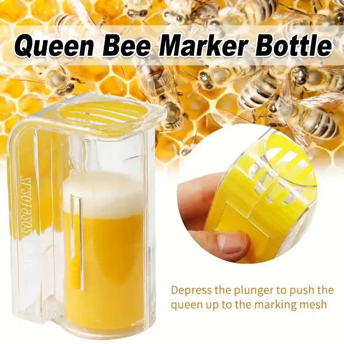 Queen Bee Marker Bottle Durable Beekeeping Tool for Safe Marking