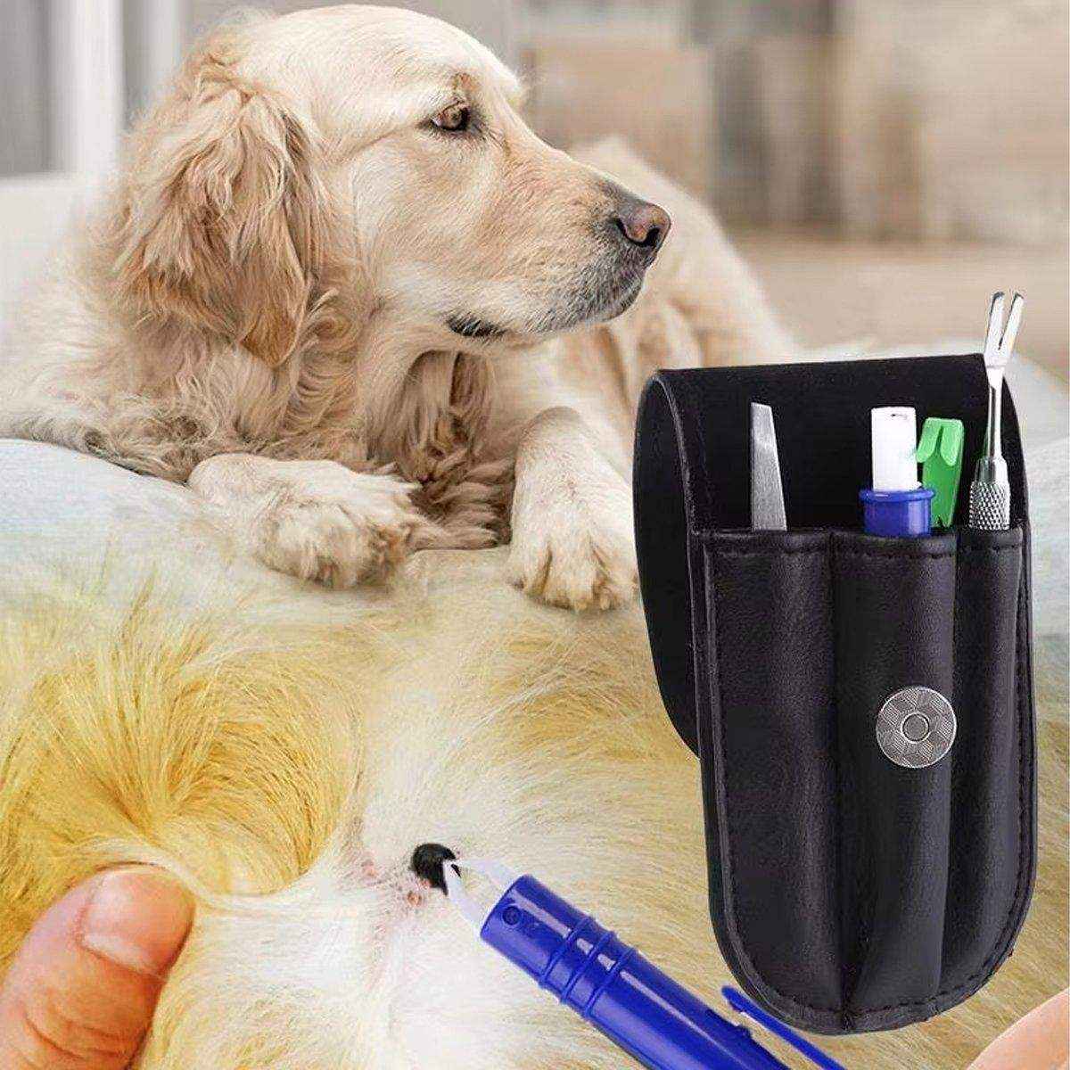 Tick Clip Pet Dog Lice Fork Flea Removal Tool Insect Catch Tweezers Tool Flea Hook