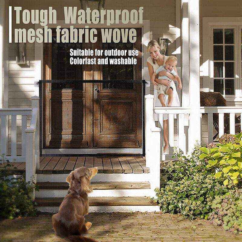 Dog Pet Gate Mesh Safe Fence Barrier Guard Stair Enclosure Baby Puppy Safety Net