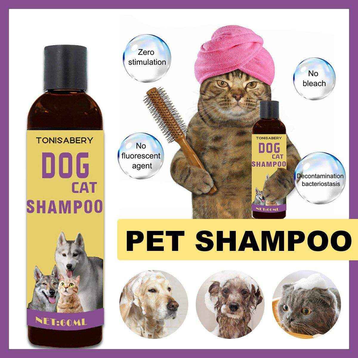 Natural pet shampoo for dogs and cats, gentle and deodorizing