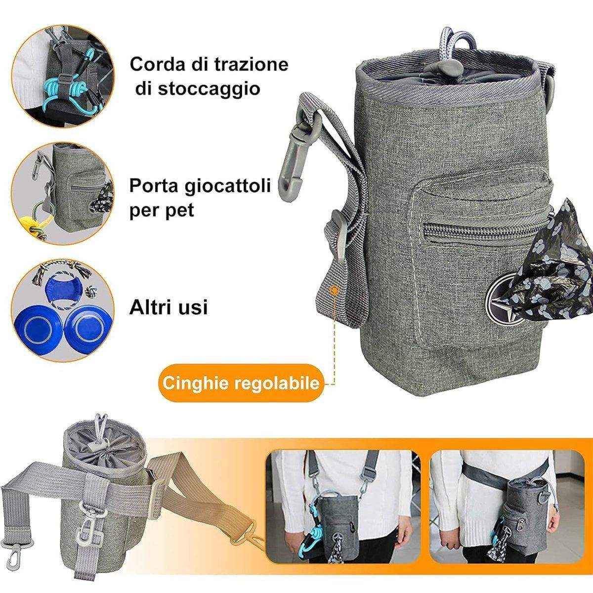 Pet Training Bag & Dog Walking Waist Bag Multi-use Garbage Collection Bag