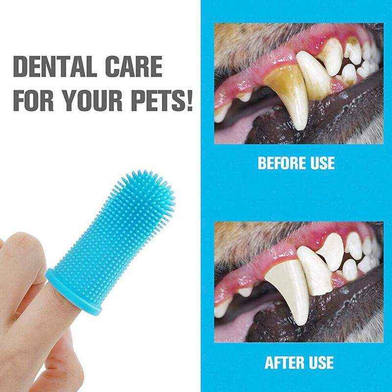Easy-to-Use Finger Toothbrush for Dogs – Gentle Silicone Pet Dental Care
