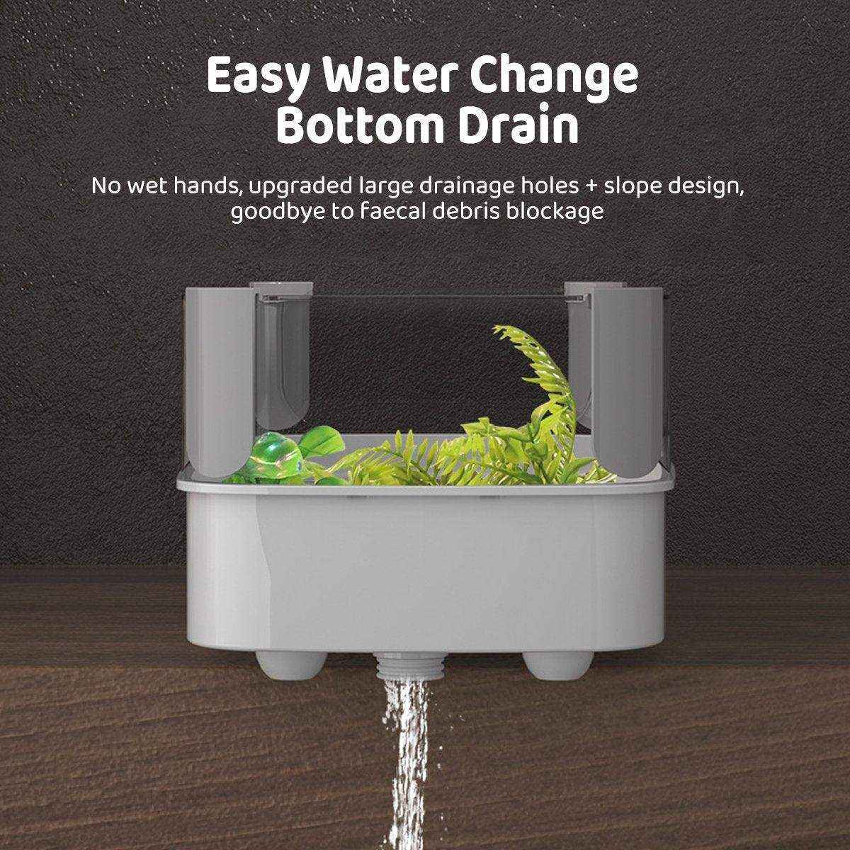 Luxury Turtle Tank - High-Walled Amphibious Habitat