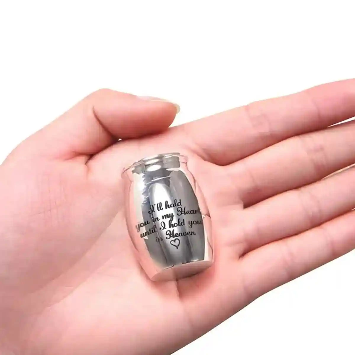 Mini Stainless Steel Pet Urn Keepsake for Ashes