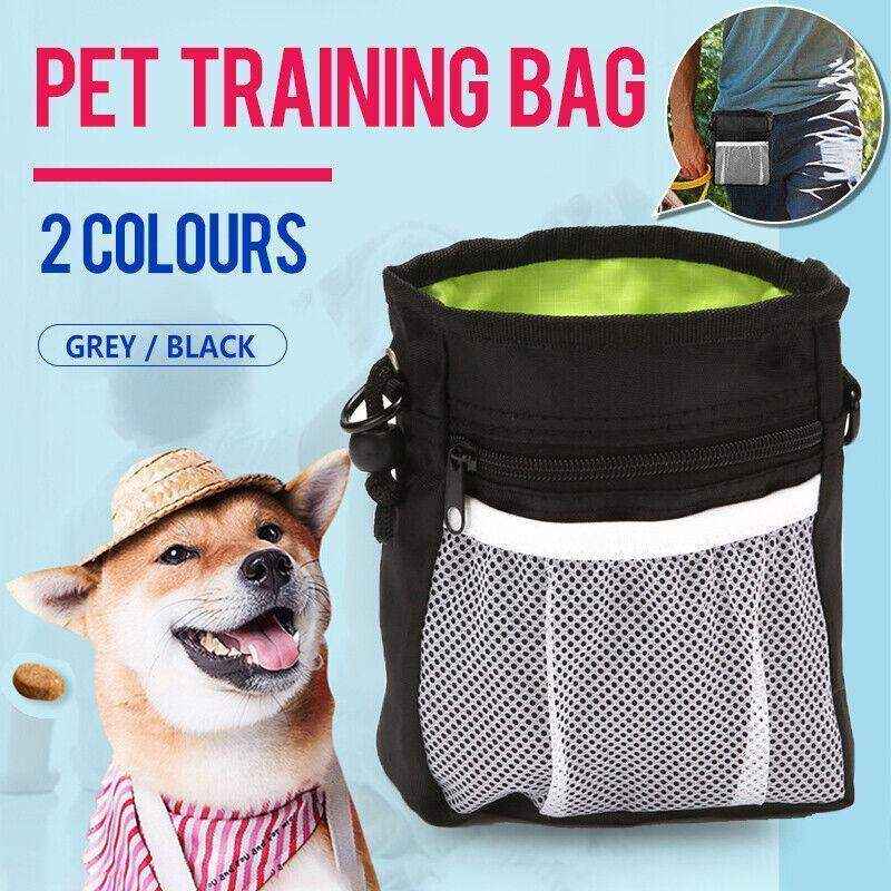 Dog Training Treat Pouch Black/Grey