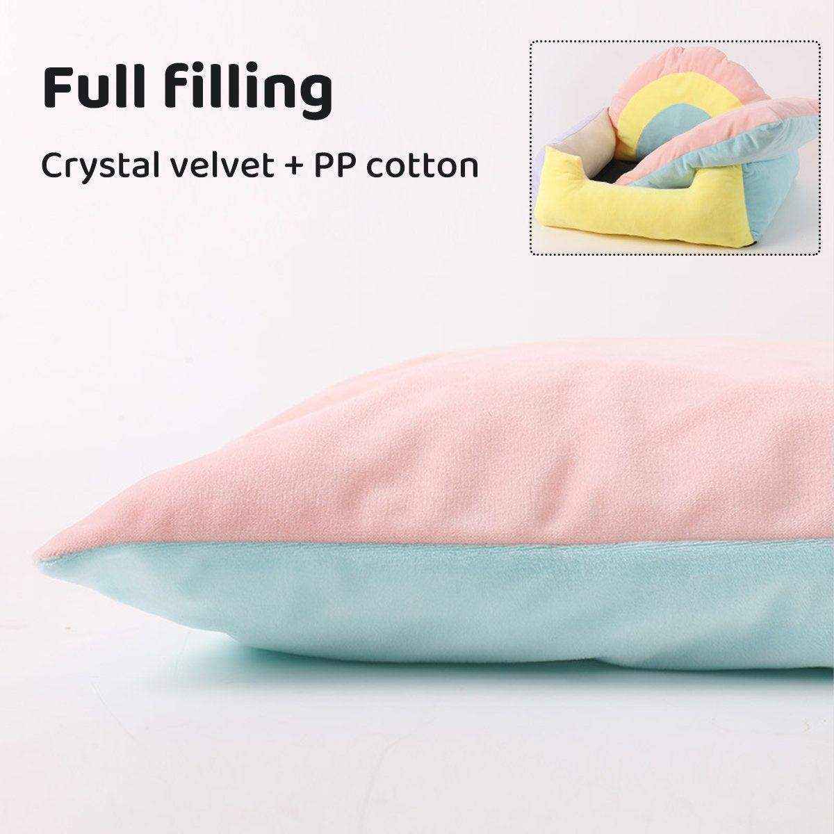 Rainbow Cat Sofa Semi-closed Four Seasons Cat Bed Mat Kennel Pet Supplies