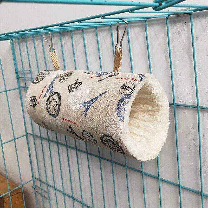 Cozy Canvas Hamster Tubes Tunnel Hammock For Small Pets