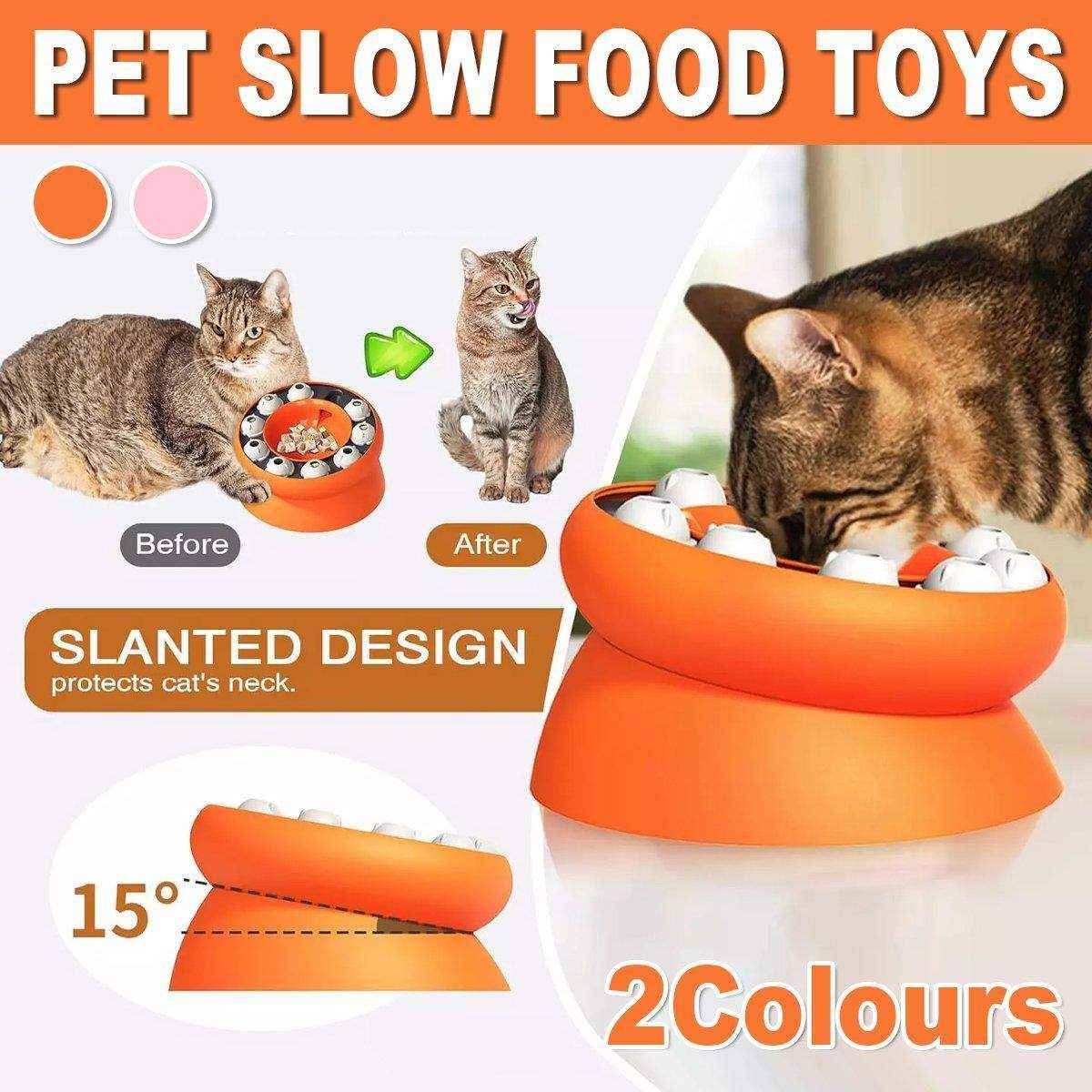 Interactive Slow Feeder Bowl Hidden Food Toy for Cats and Dogs Promotes Healthy Eating
