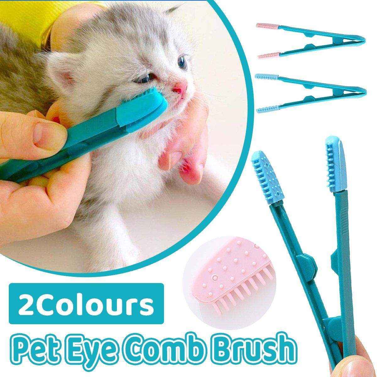 Tear Stain Remover Silicone Pet Eye Brush Grooming Tool for Cats Dogs Cleaning