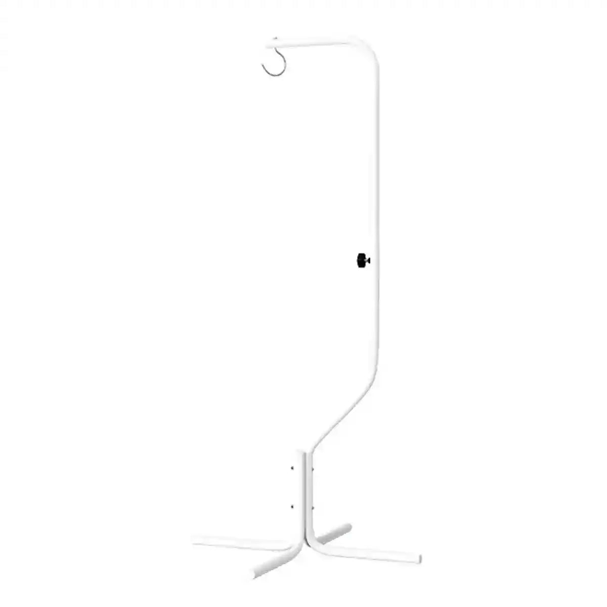 Adjustable Birdcage Stand Sturdy Metal Parrot Cage Holder with 360° Hook