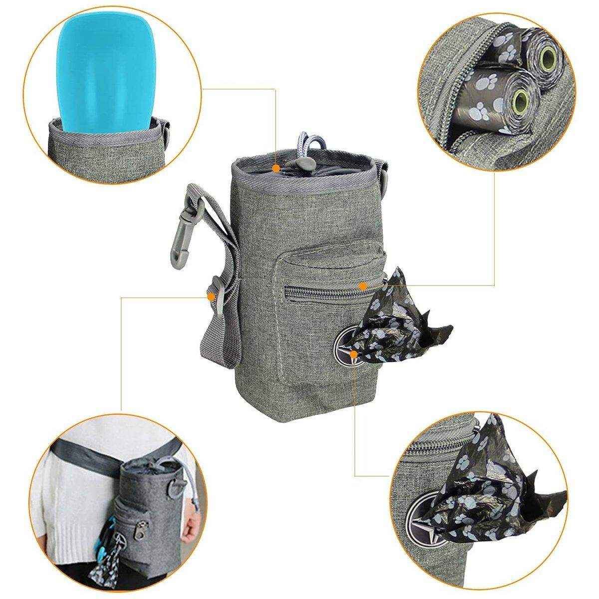 Pet Training Bag & Dog Walking Waist Bag Multi-use Garbage Collection Bag