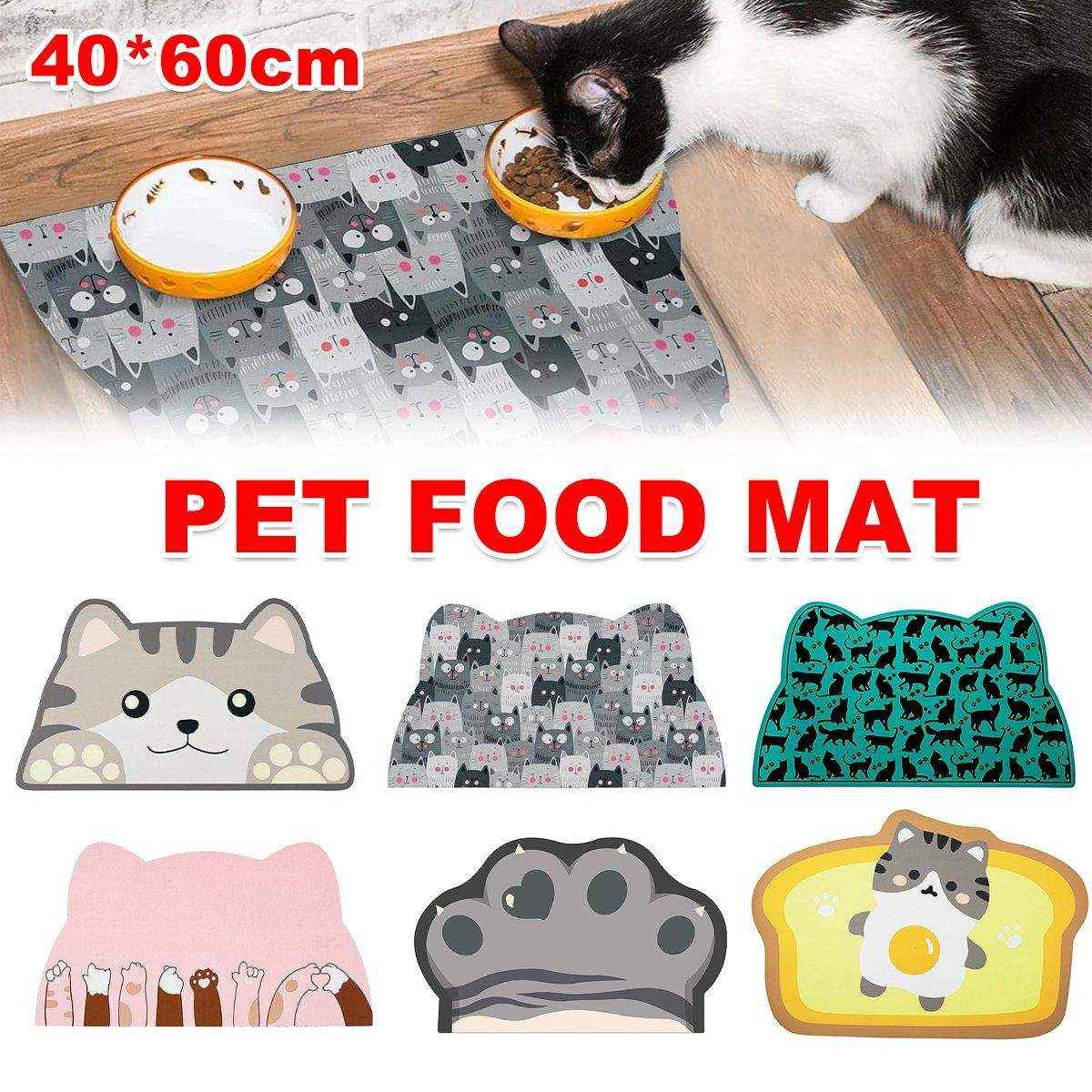 Pet Feeding Mat Non-Slip Waterproof Silicone Meal Mat for Pets