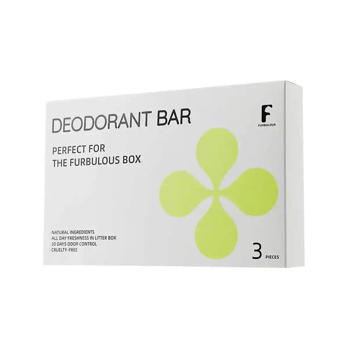 Furbulous 3 Piece Deodorant Bar Pet Odor Eliminator Natural and Long-Lasting Freshness