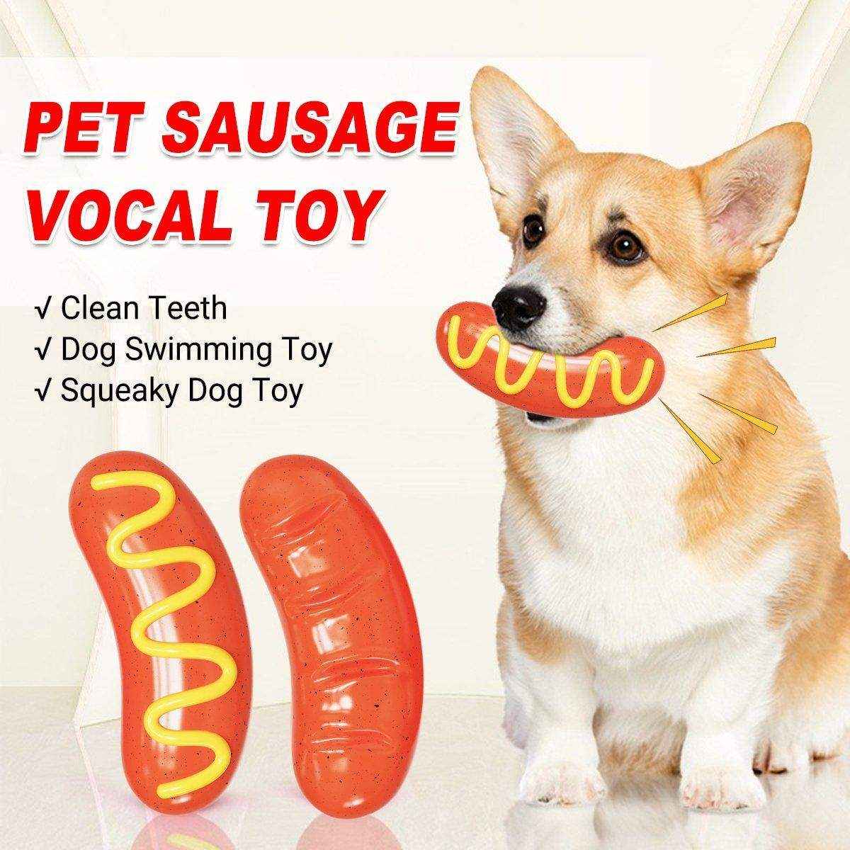TPR Baked Sausage Ham Sausage Pet Dog Toy