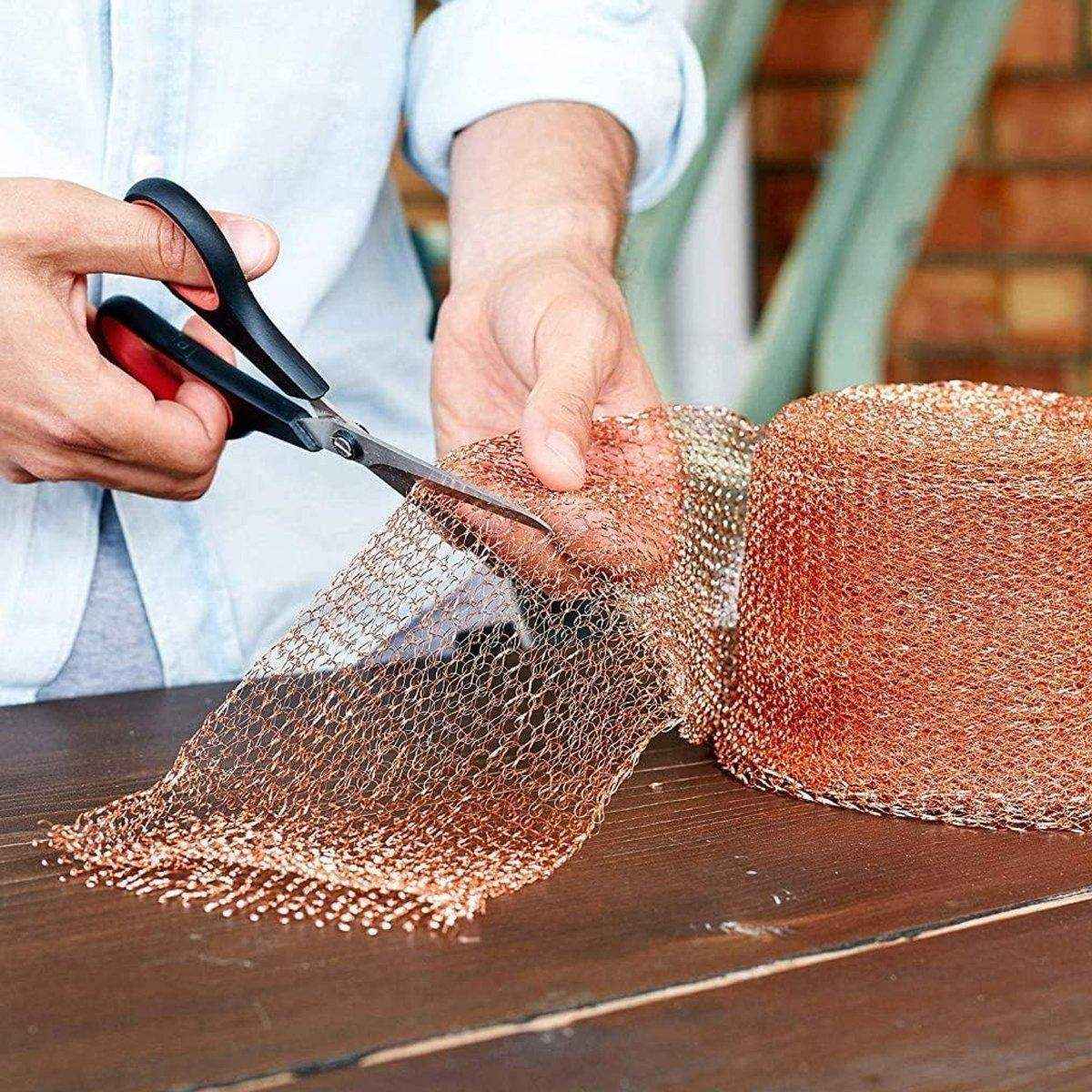Woven Copper Mesh Roll 15cm x 6m for Gardening Pest Control