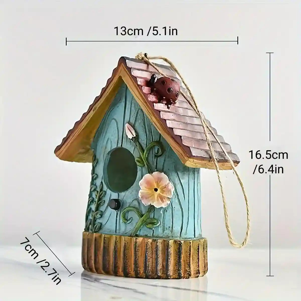 Bird House Resin Crafts Ornaments