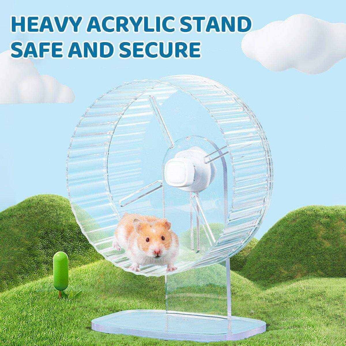 Hamster Silent Running Wheel for Cage Adjustable & Noiseless Exercise Wheel