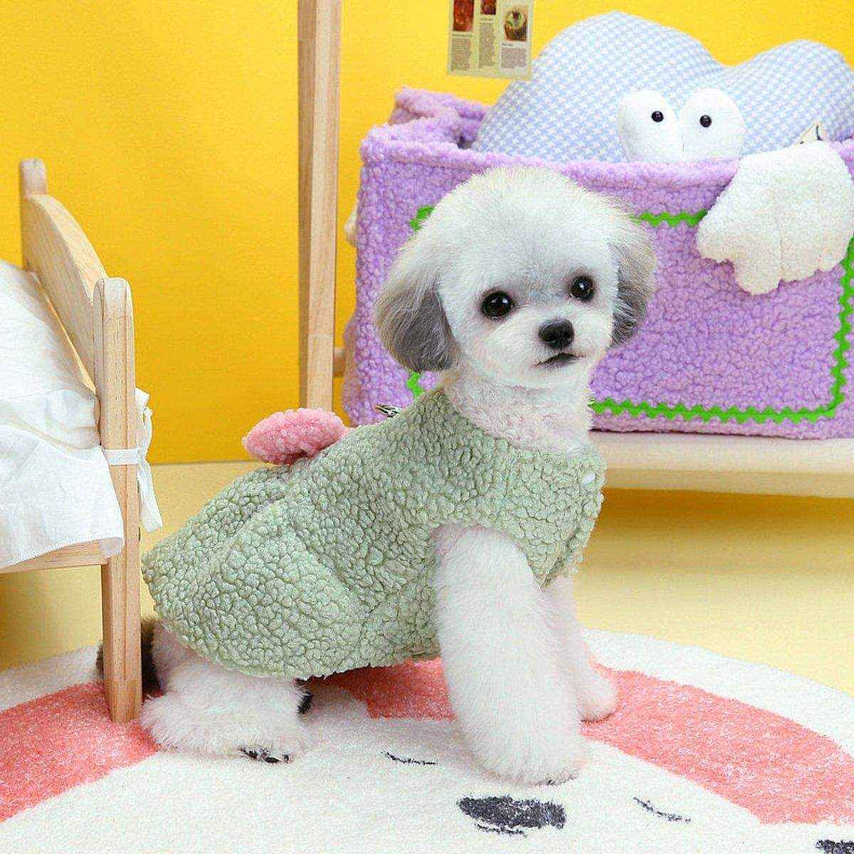 Pet Skirt Dog Cat Clothes with Bow Decoration