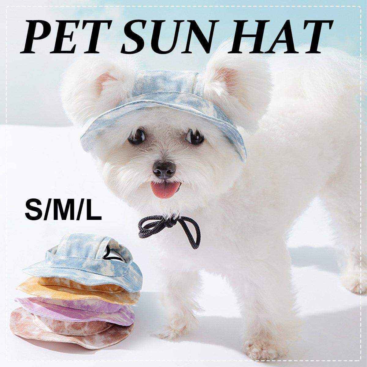 Pet Hat Cute Leaky Ears Anti-shedding Adjustable Fisherman Hat