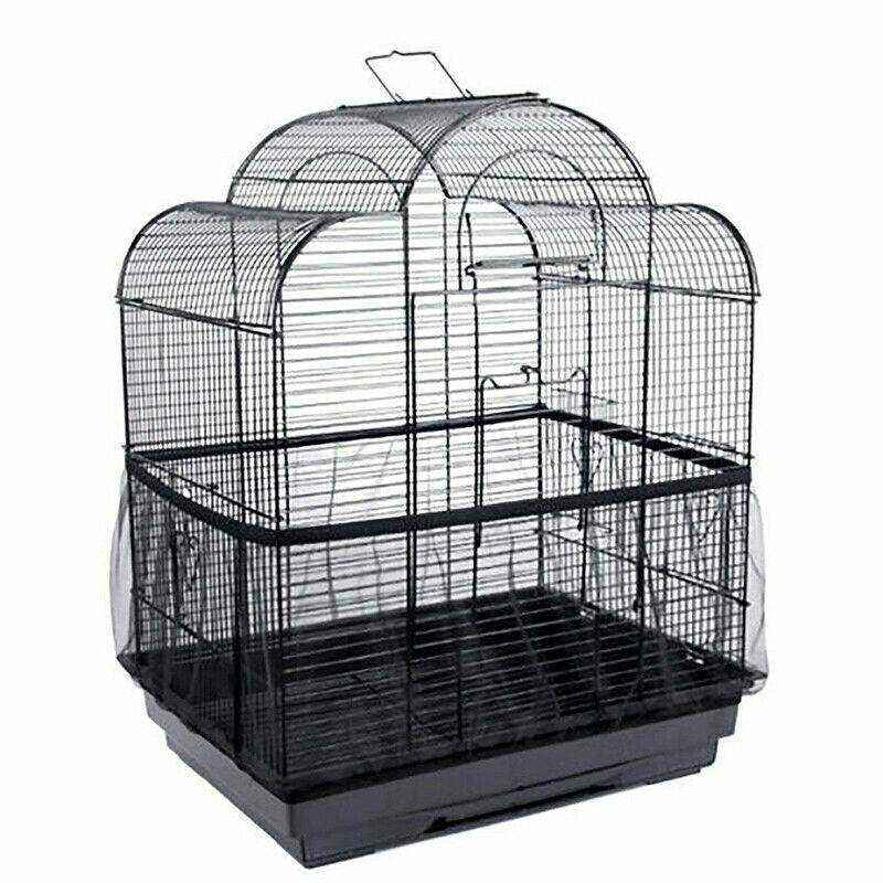 Shell Skirt Mesh Cover Pet Bird Cage Guard Nylon Net Seed Catcher