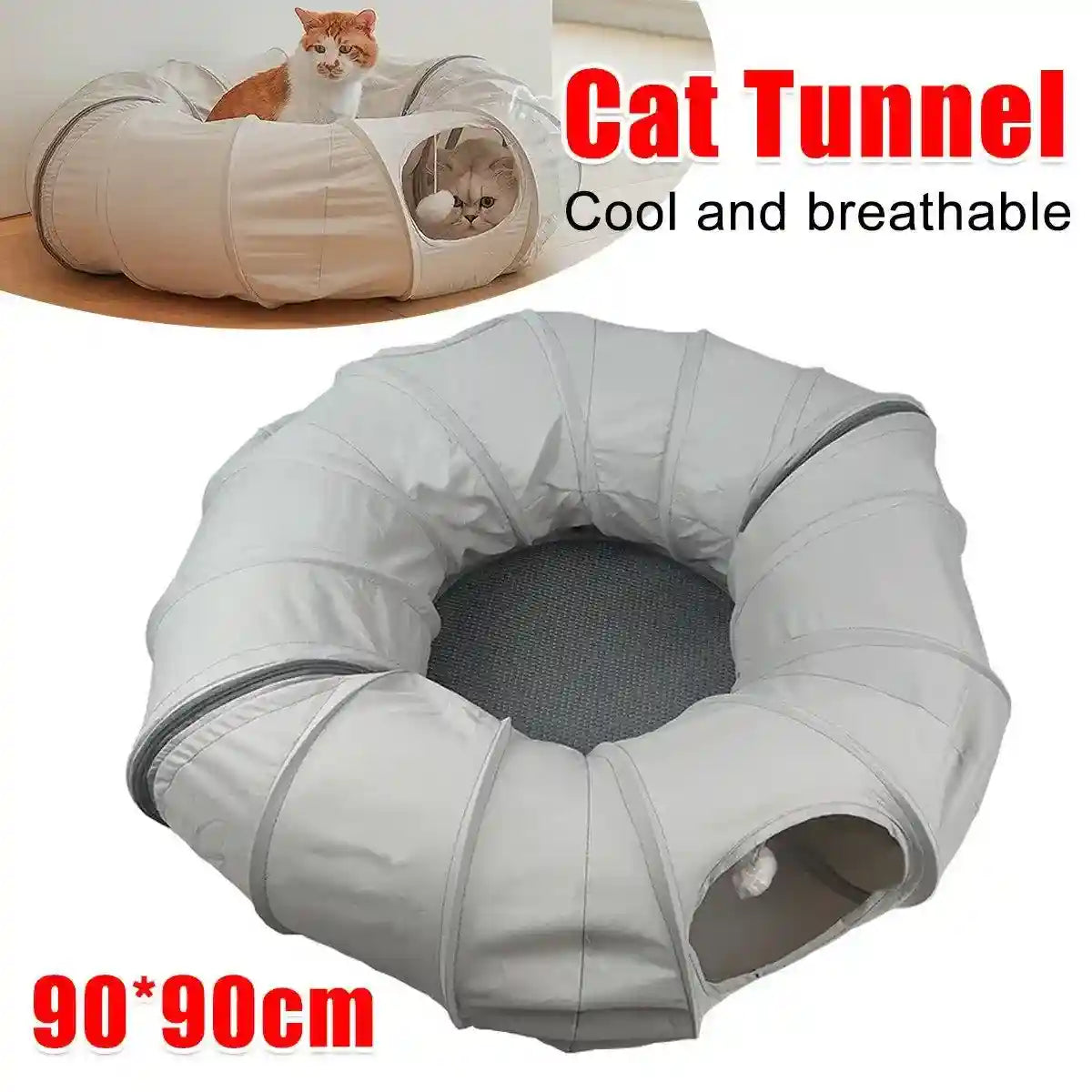 Breathable Cat Tunnel Toy