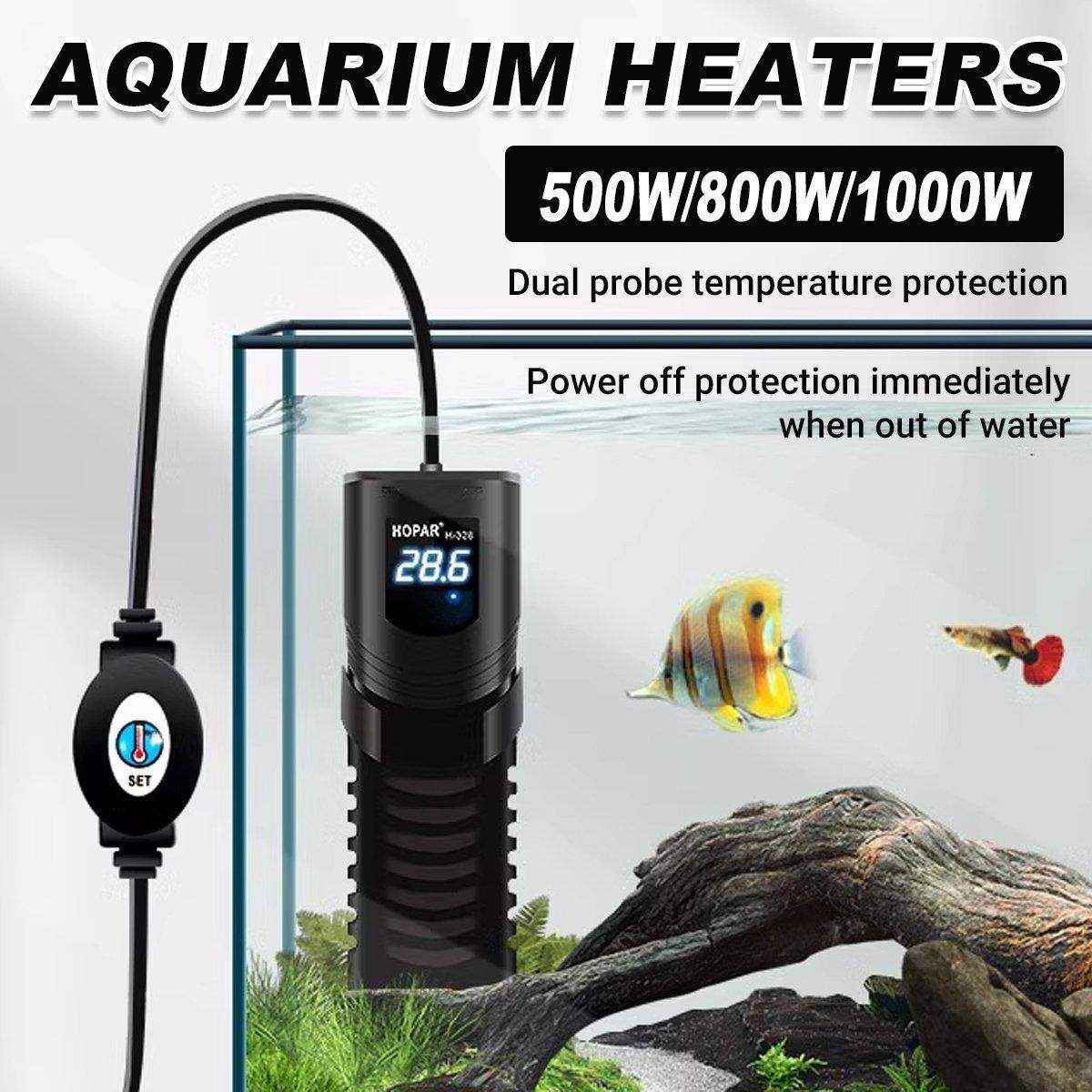 Submersible Aquarium Heater Rod Intelligent Temperature Control with LED Display
