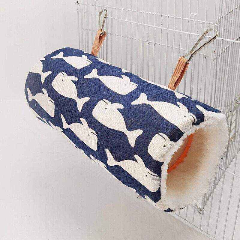 Cozy Canvas Hamster Tubes Tunnel Hammock For Small Pets