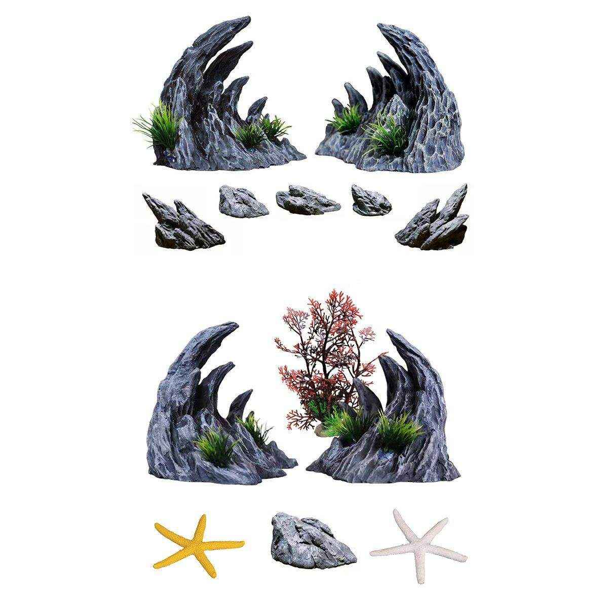 Dragon Stone Aquarium Rocks for Aquascape Resin Decorative Ornament