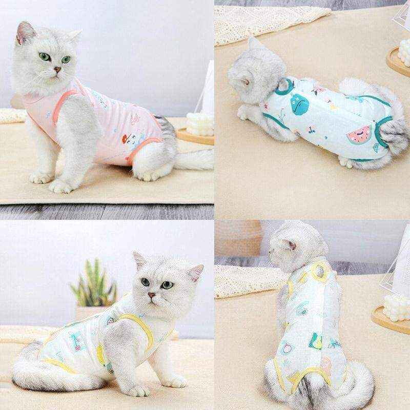 Pet Cat Recovery Suit-Surgical Jumper