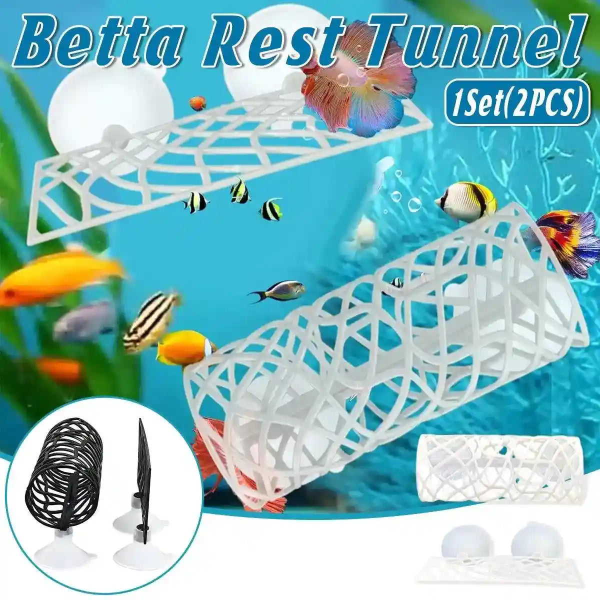 Silicone Fish Hiding Tunnel for Small Fish & Shrimp