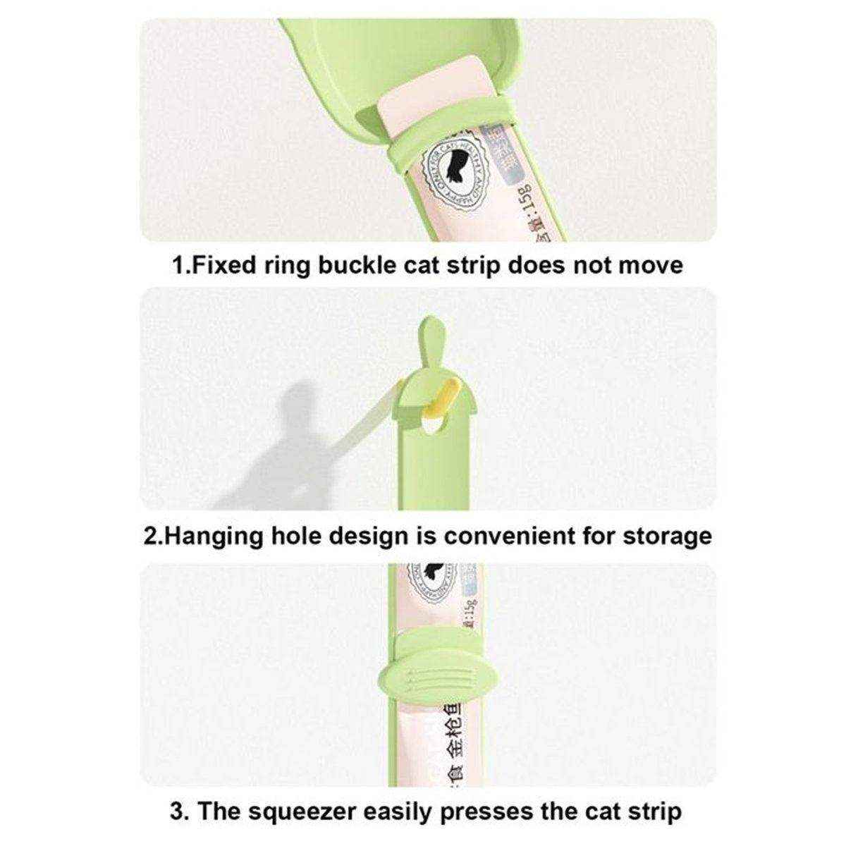 Cat Strip Feeding Spoon Easy-to-Clean Anti-Bite Pet Feeder