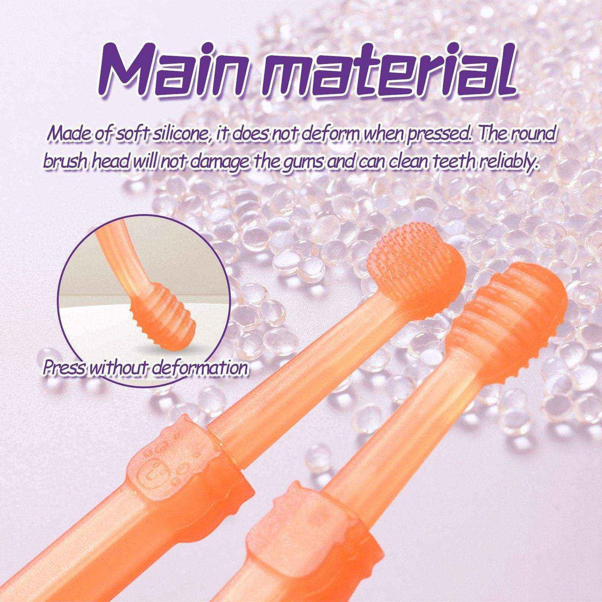 Pet Tongue Brush Toothbrush Suit Pet Oral Cleaning Stains Tartar Oral Health Care