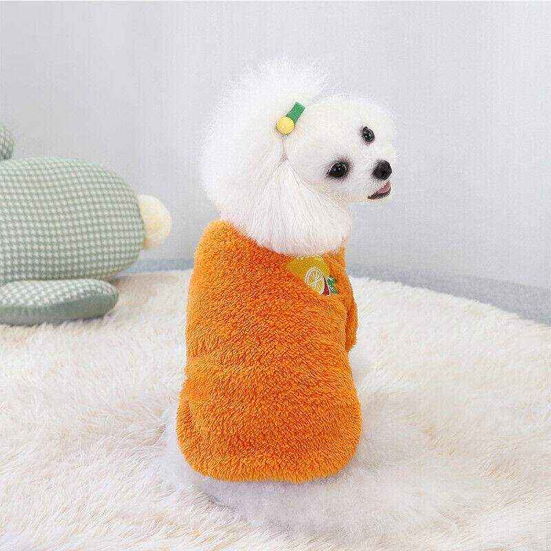 Fleece Dog Jumper for Small Pets Stylish Warmth for Winter