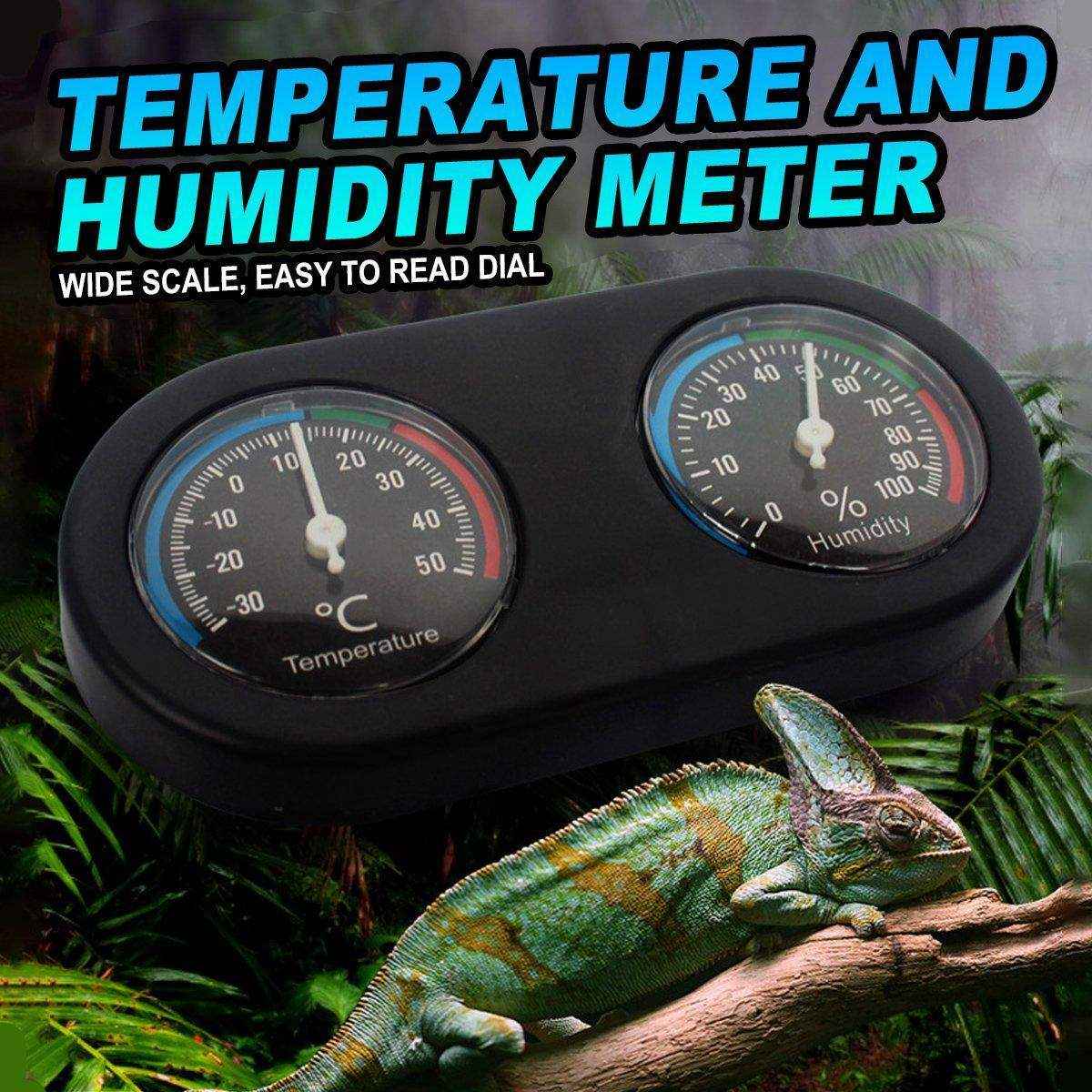 Digital Temperature Humidity Monitor for Reptile Turtle Lizard Spider Tank