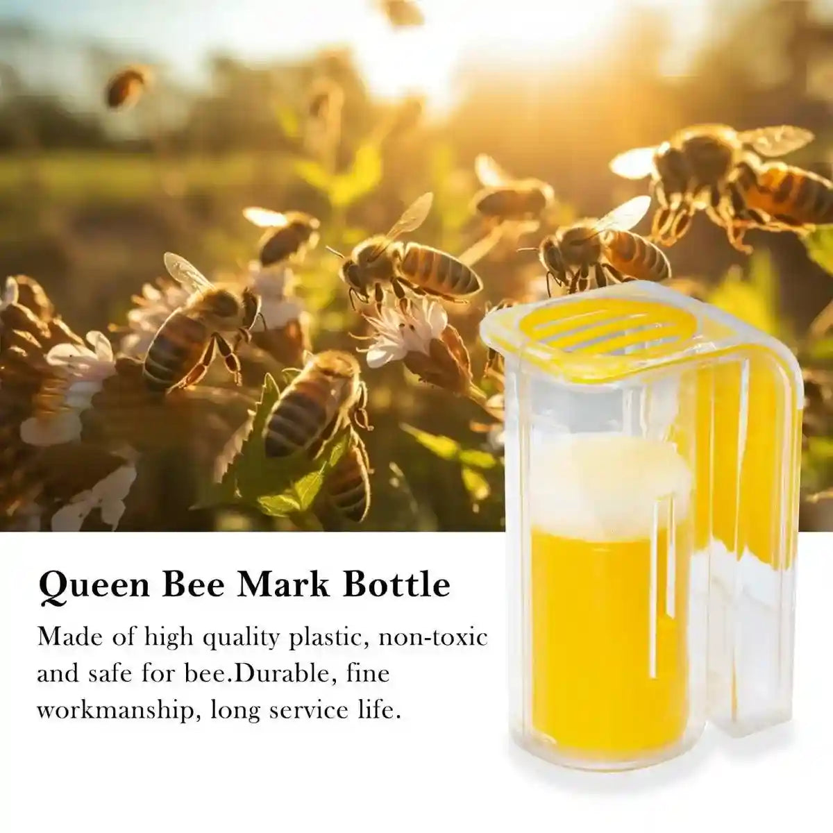 Queen Bee Marker Bottle Durable Beekeeping Tool for Safe Marking