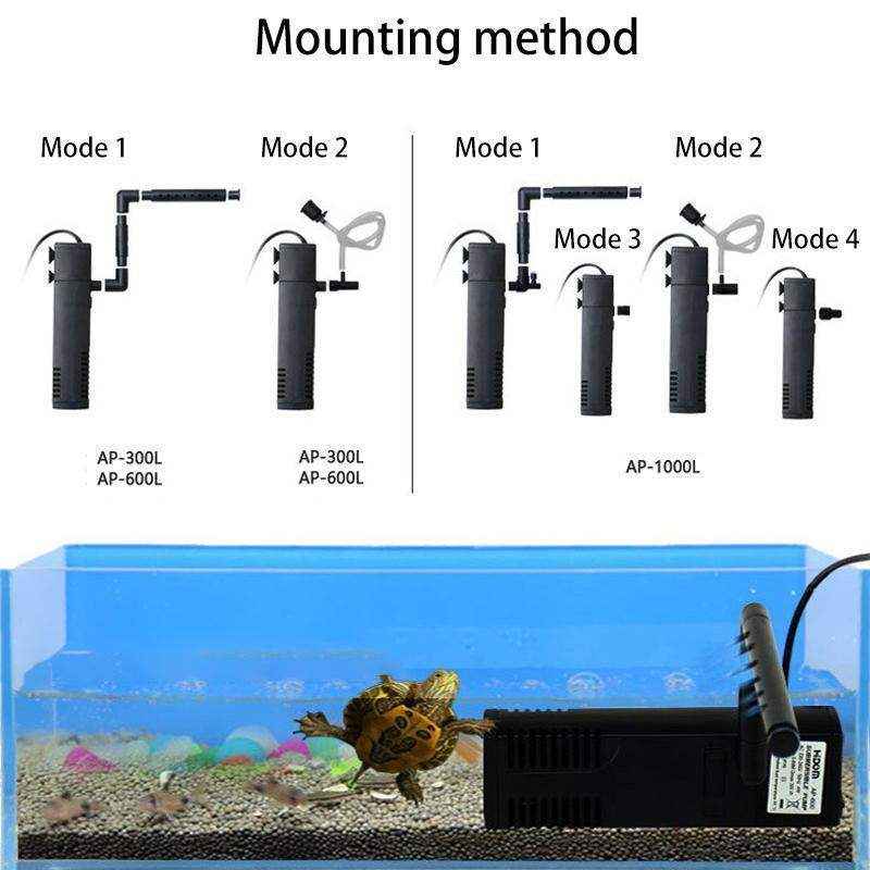 Powerful Internal Fish Tank Filter Submersible Filtration System with Oxygenation