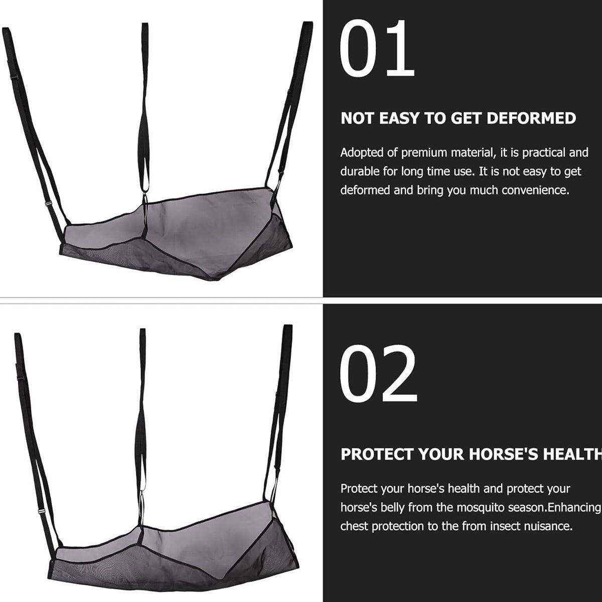Breathable Equine Fly Rugs Horse Belly Protector for UV & Fly Shield