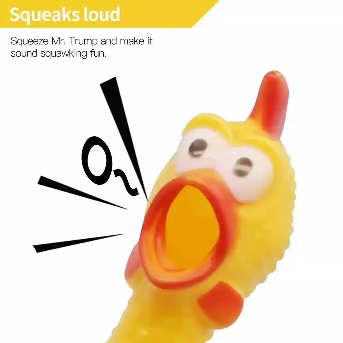 Squeaker Funny Screaming Shrilling Chicken Toy Squeeze PVC Pet Chew Dog