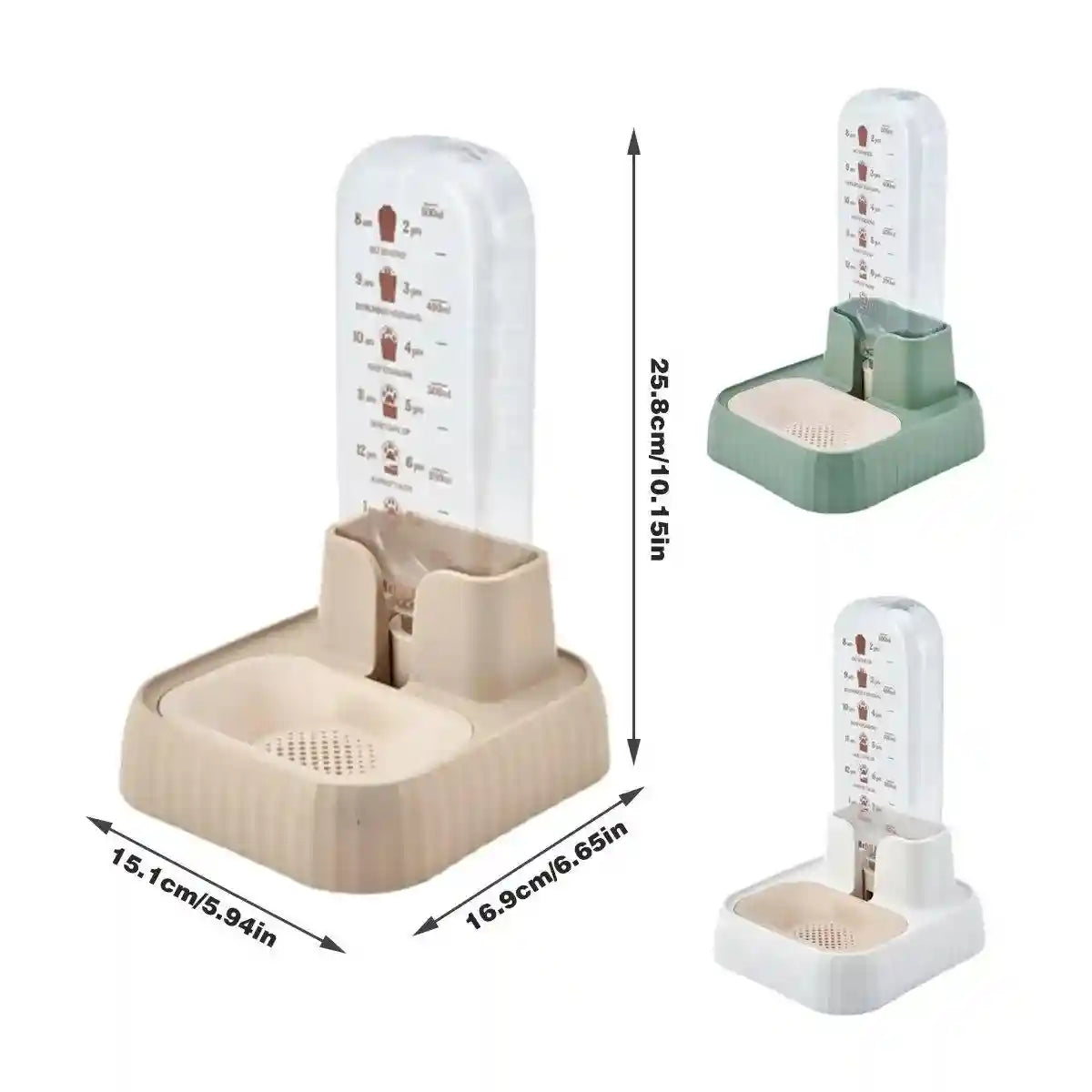 Automatic Pet Water Dispenser for Cats and Dogs with Siphon Refill System