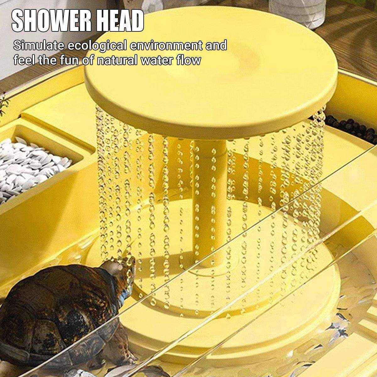 Turtle Special Feeding Tank Sunset Small Ecological Tank Feeding Box Landscape Filter